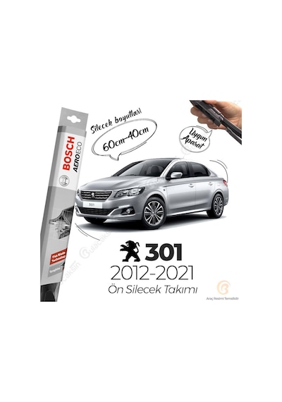Peugeot 301 Muz Silecek Takımı 2012-2021 Bosch Aeroeco