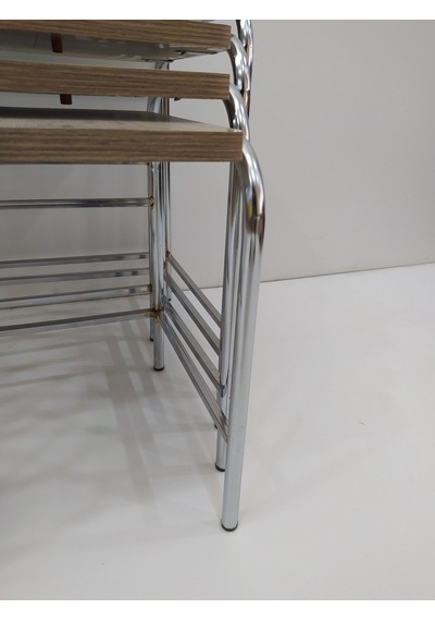 Zigon Sehpa 4'Lü Metal Model Transmisyon Nikelaj Ayak Hint Ceviz