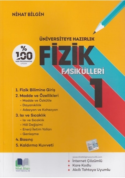 Nihat Bilgin Üniversiteye Hazırlık Fizik Fasikülleri 1