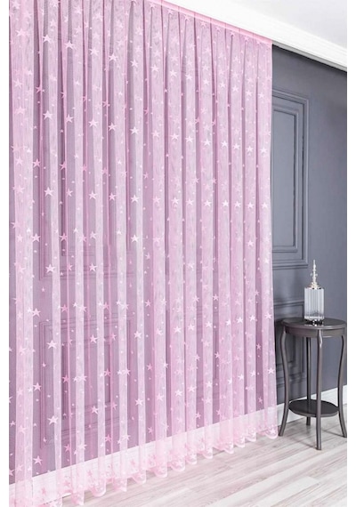 Evdepo Home Kullanıma Hazır Örme Tül Perde (541981746)