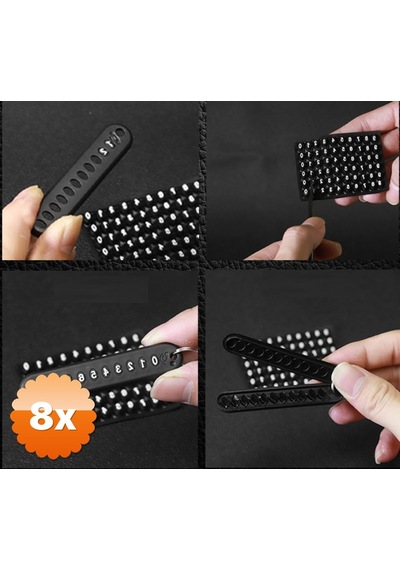 8 Adet Mini Anahtarlık Çok Amaçlı Numaratör
