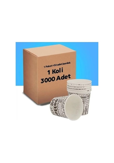 Karton Bardak Tek Kullanımlık Çay Kahve Bardağı - 4 Oz - 3000 Adet Diğer
