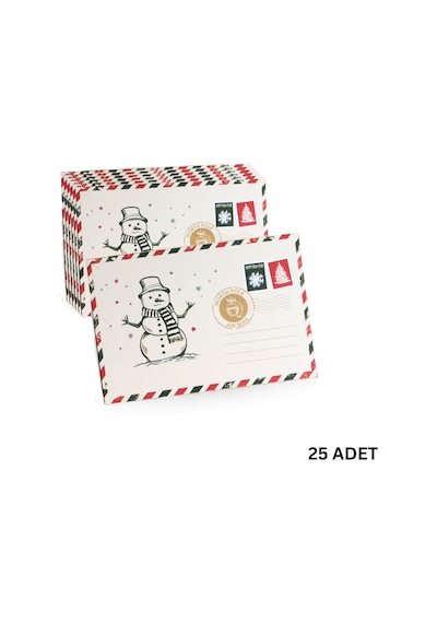 Yılbaşı Kardan Adam Kartpostal Seti, Yeniyıl, Noel, Tebrik Ve Hed