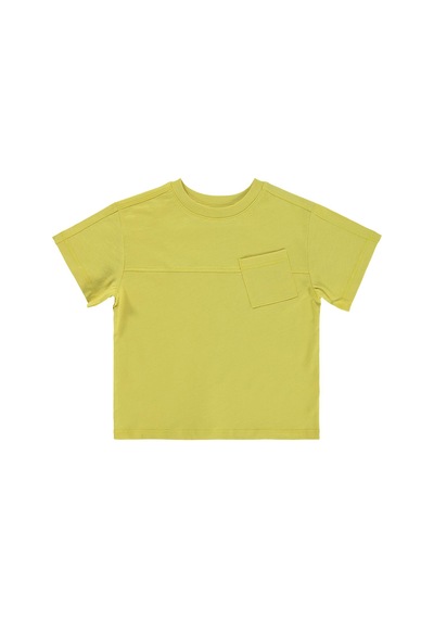 Civil Boys Basic Flamlı 2-5 Yaş Tişört - Sarı Limon Sarısı