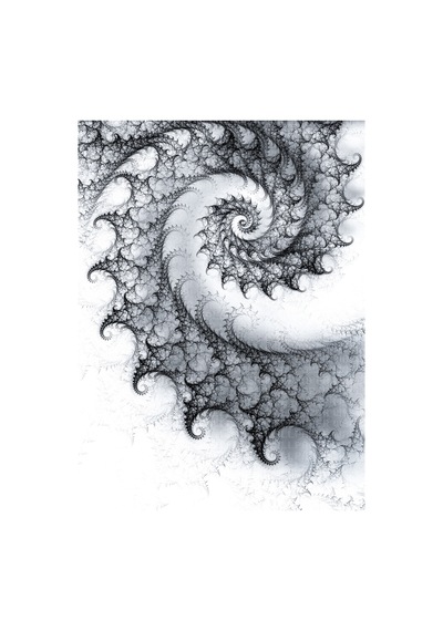 Monokrom Spiral Poster Duvar Kağıdı Renkli