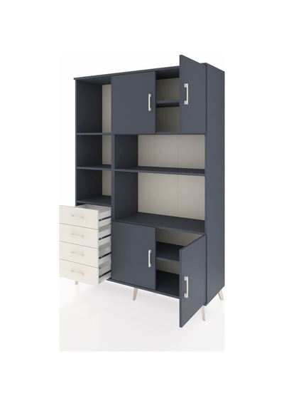 Hyperion Dolap 8 Raflı 4 Çekmeceli 4 Kapaklı 132x44x195 Antrasit-antrasit/aytaşı Antrasıt/aytası Hyperion Dolap 8 Raflı 4 Çekmeceli 4 Kapaklı 132x44x195 Antrasit-antrasit/aytaşı Antrasıt/aytası