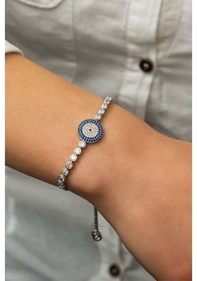 Papatya Silver 925 Ayar Gümüş Nazar Bileklik