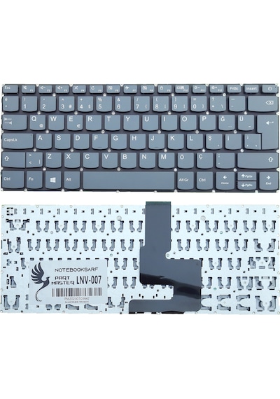 Lenovo Uyumlu 330E-14IKB, 320H-14ISK, 320H-14IKB Klavye (Füme)
