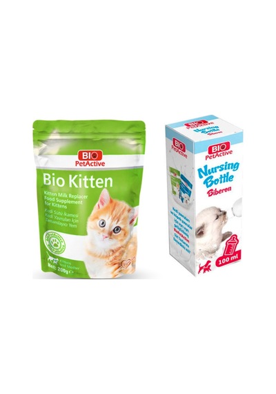 Bio Petactive Kitten Milk Yavru Kedi Süt Tozu 200 G + Biberon
