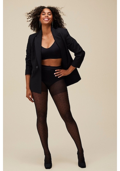 Penti Stil Maxi Siyah Külotlu Çorap-licious 001