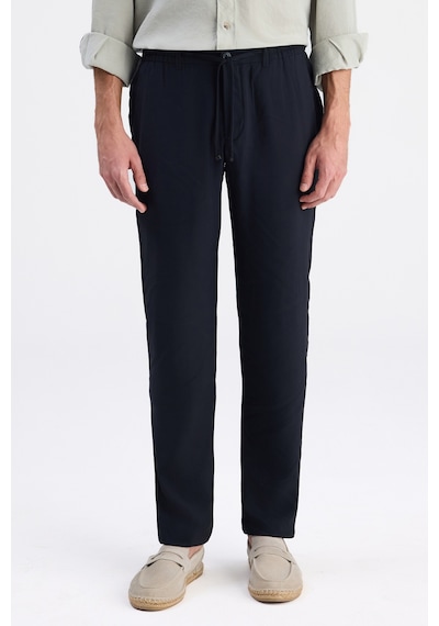Twn Relaxed Fit Pilesiz Siyah Diyogonal Jogger Pantolon 6ec03ı302342m 001