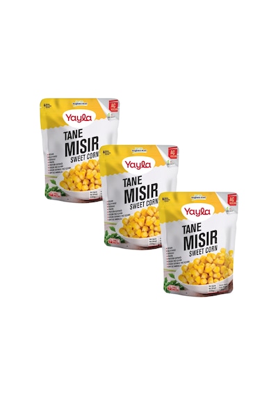 Yayla Haşlanmış Tane Mısır 220 Gr X 3 Adet