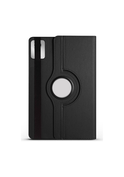 Lenovo Tab M11 2024 Tb-330fu Uyumlu 360 Dönebilen Standlı Pu Deri Tablet Kılıfı - Siyah - T32014