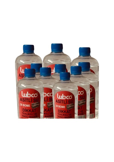 Asitli Su Akü Asiti) 500ml (10 Adet)(1lt-2lt-3lt-5lt-10lt Mevcut