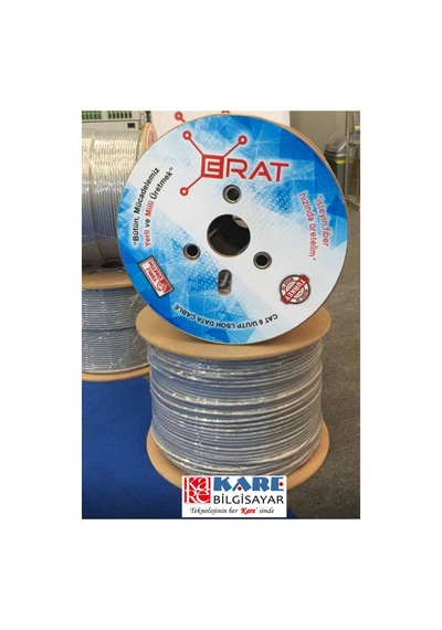 Erat Cat6 U/utp Lsoh Grı 23 Awg 350mhz 305m Makara 4x2x23