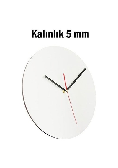 Sublimasyon Hdf Yuvarlak Saat 28 Cm Çok Renkli