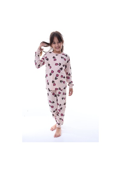 Kız Çocuk %100 Pamuklu Desenli Pijama Takımı Uzun Kollu Rahat Ev Giyimi Çok Renkli Kız Çocuk %100 Pamuklu Desenli Pijama Takımı Uzun Kollu Rahat Ev Giyimi Çok Renkli
