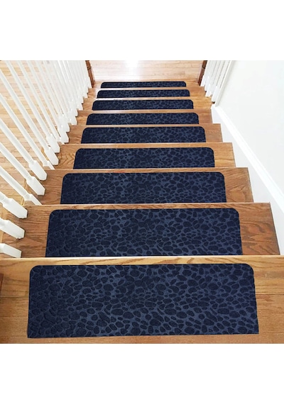 Tink Kaydırmaz Keçe Merdiven Matı 22x75 Cm 7 Adet Lacivert