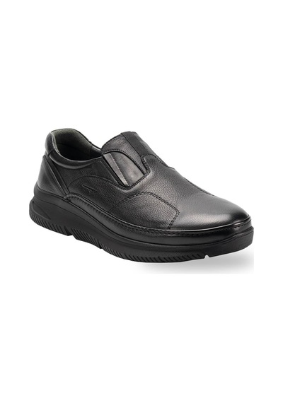 Forelli 46109 For-halluks Siyah Erkek Hakiki Deri Ayakkabı Siyah