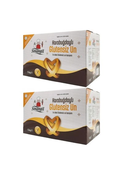Sinangil Glutensiz Un 10KG (10000GR) Kutu Karabuğdaylı (2PK*5Kg)