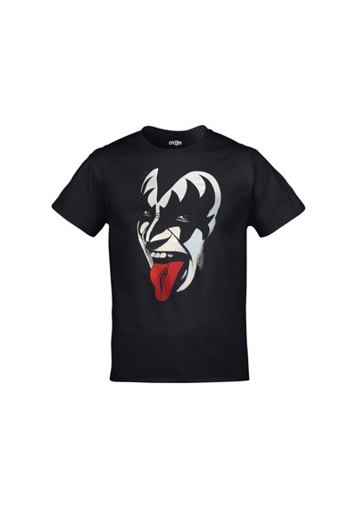 Kalic Studio Unisex Siyah Kiss Hard Rock Müzik Grup Baskılı Siyahorj362