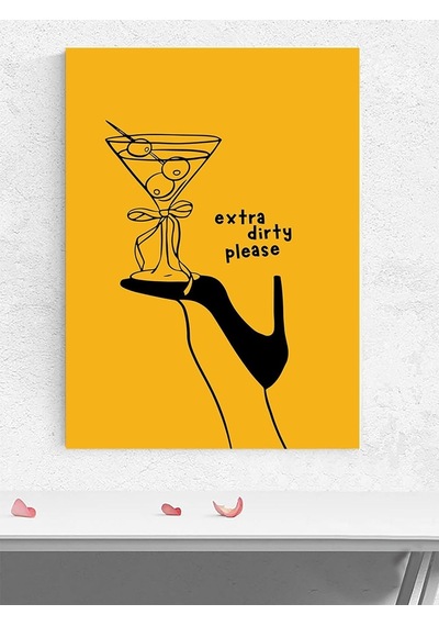 Heel Kirli Topuk Grafik Sanat Mutfak Poster - Afiş - Dekoratif Duvar Poster -