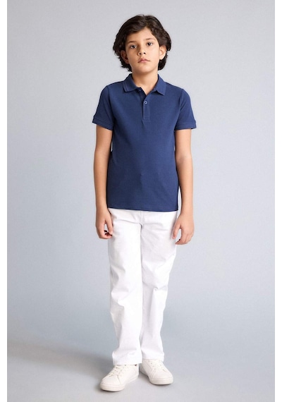 Defacto Basıc Pike Polo Tişört Erkek Çocuk K1689a626smnv31 Lacivert-nv31