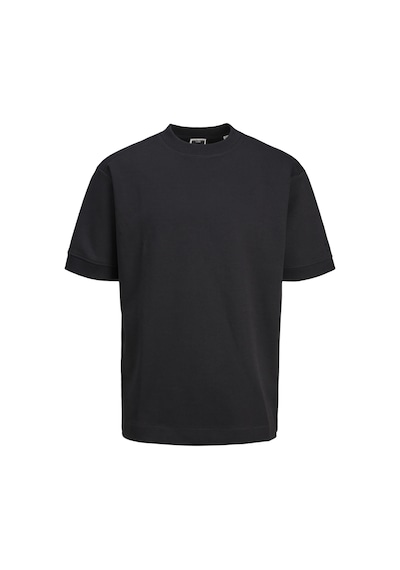 Jack & Jones Erkek Bisiklet Yaka Kısa Kollu Tişört - Deco 12253379 Black Siyah