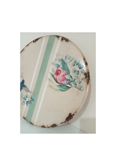 Sunumluk Ahşap Ayakli Supla El Boyama Beyaz - 546438714 Beyaz