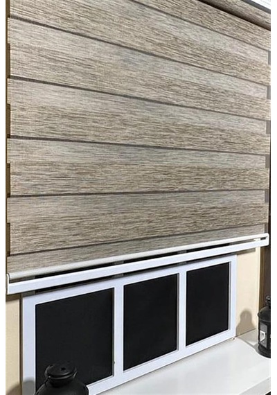 Zebra Stor Perde Kahverengi Stb 400v05-d Çok Renkli