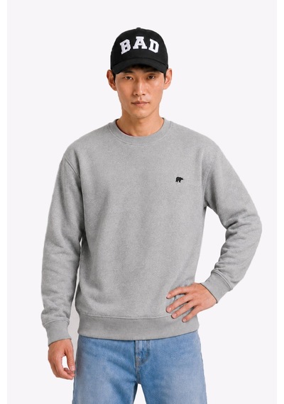 Bad Bear Valor Crewneck Man Graymelange Sweatshırt 26.02.12.046-c19 Gri