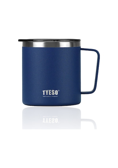 Tyeso Silviya Mug Vakumlu Paslanmaz Termal Kapaklı 400 Ml-Gri