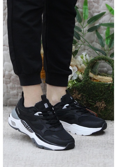 Kinetix Foxy Tx W Siyah Beyaz Sneaker Kadın Spor Ayakkabı 001