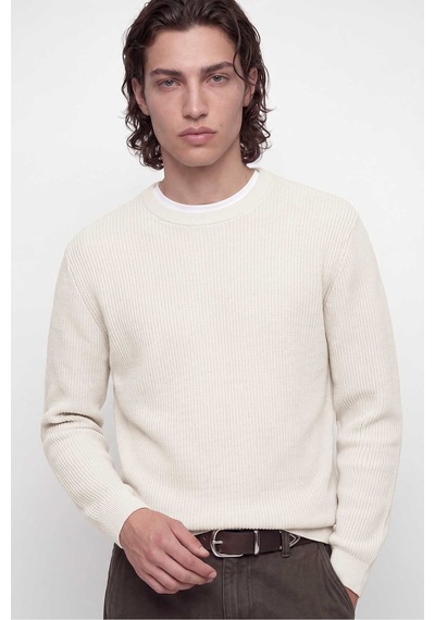 Jack & Jones Jprblaconnor Knıt Crew Neck Bej