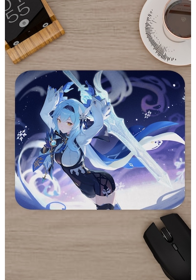 Eula Genshin Impact Anime Gacha V4 - 22x18 Gaming Mouse Pad Fare Altlığı
