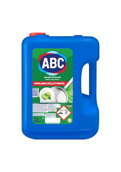 Abc Deterjan Bulaşık Deterjanı Misket Limonu 4 Kg
