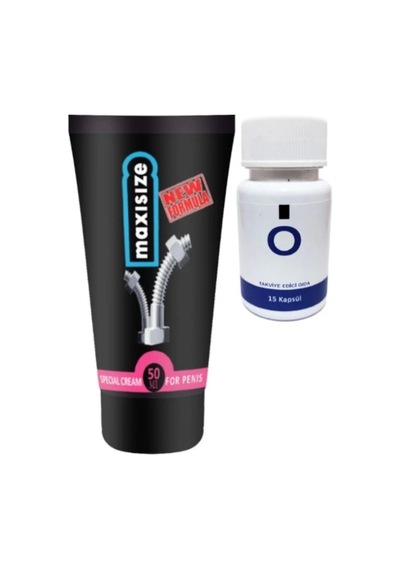 Süper Maxsize Erkeğe Özel 50 Ml Krem + Yanında O Caps 15li Erkeğe