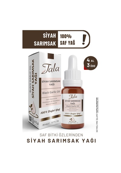 Tala Siyah Sarımsak Yağı %100 Saf Ve Doğal Soğuk Sıkım 20 ML