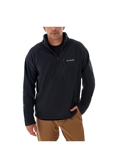 Columbia Fast Trek Iıı Half Zip Fleece Erkek Yarım Fermuarlı Polar Üst Xm6410-013 Siyah