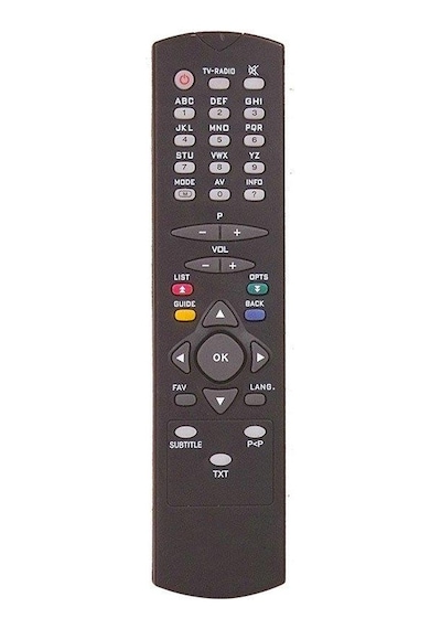 Digitürk Dcr-9001-9002 Uydu Alıcı Kumandası Siyah