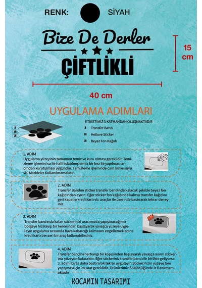 Niğde Çiftlik Dekoratif Araç Yazısı Niğde Bize De Derler Çiftlikli 40x15 Cm Dekoratif Yazı 40 CM - Siyah