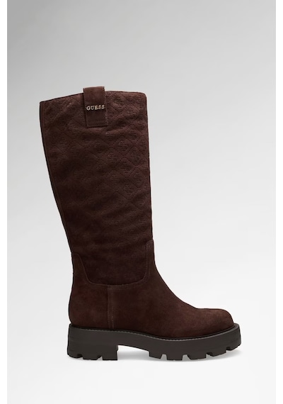 Guess Yailyn Deri Kadın Çizme Flfl2ysue11 Kahve