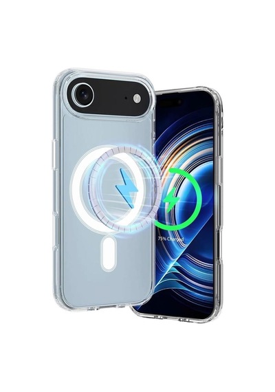 Magsafe İle Uyumlu Şeffaf, Kamera Çıkıntılı Korumalı Darbe Emici Kapak Kablosuz Wireless Şarj Destekli Silikon Telefon Kılıfı Samsung A26