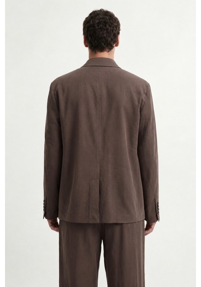 Antioch Modal Karışımlı Relaxed Blazer Ceket Kahve