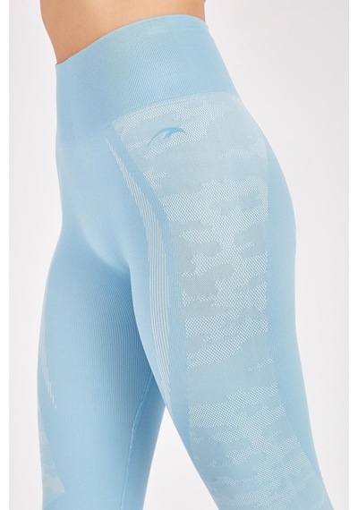 Maraton Active Slimfit Kadın Fitness Mavi Tayt 812081-mavi