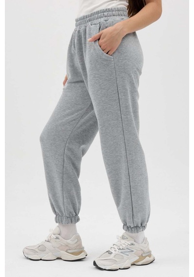 Buly Cozy Beli Lastikli Jogger Eşofman Altı Grimelanj