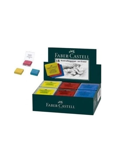 Faber-castell Faber Castell Hamur Silgi Renkli Plastik Kutulu 1 Adet