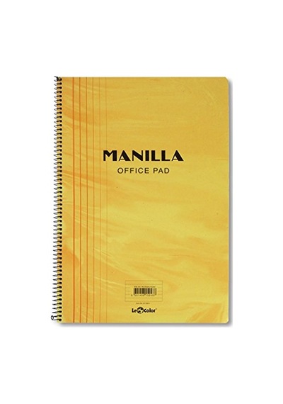 41100 1 Manila Notebook Yumuşak Kapak 1.hamur Kağıt Spiralli Sarı
