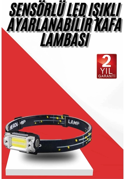 Mey İthalat Sensörlü Kamp Lambası Ayarlanabilir Kafa Lambası Kafa Bantlı Çok Renkli 45669923