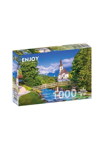 Enjoy 1000 Parça Ramsau'Daki Küçük Kilise Puzzle (Almanya)